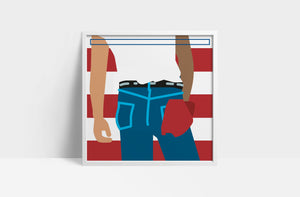 Bruce Springsteen 'Born in the USA'  12" print