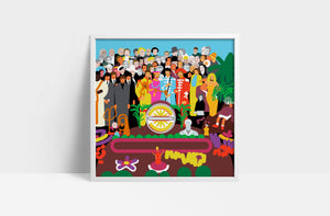 The Beatles 'Sgt. Peppers Lonely Hearts Club Band'  12" print